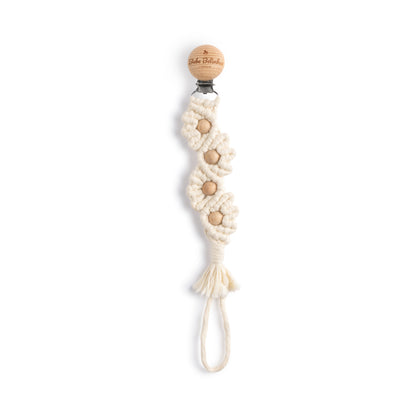 Organic Cotton Flower Pacifier Clip