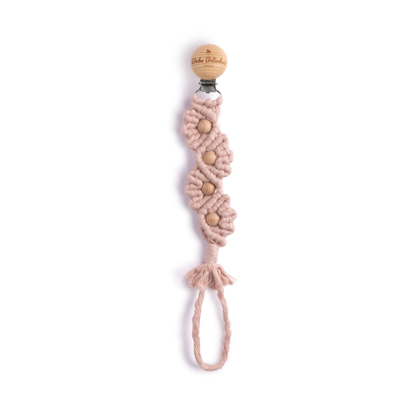 Organic Cotton Flower Pacifier Clip