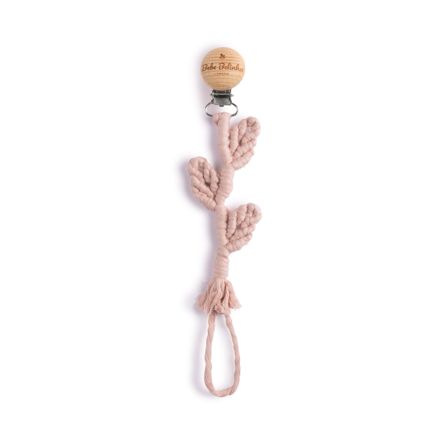 Organic Cotton Leaf Pacifier Clip